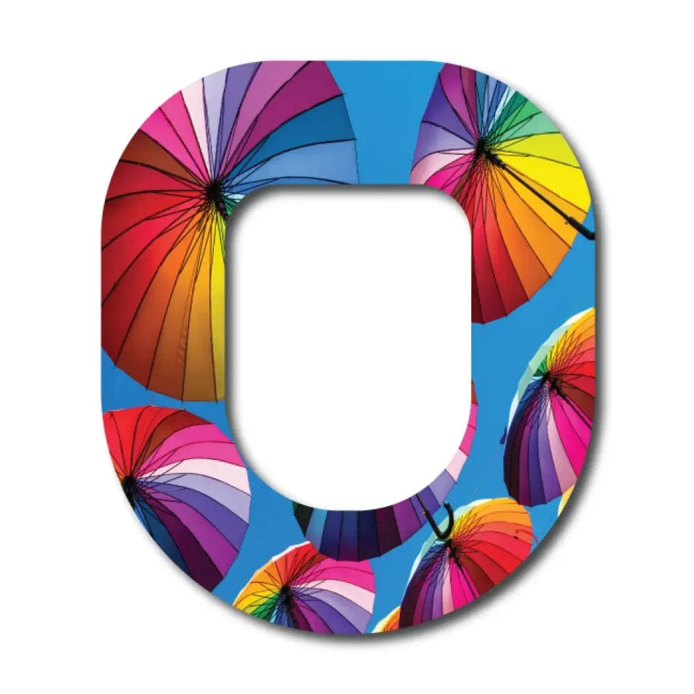 Single Patch / Omnipod Rainbow Umbrella - Omnipod