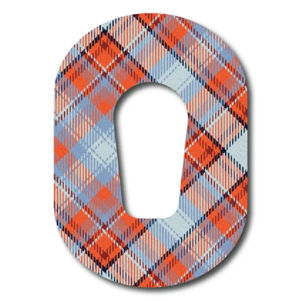 Single Patch / G6 Red Plaid Pattern - Dexcom G6
