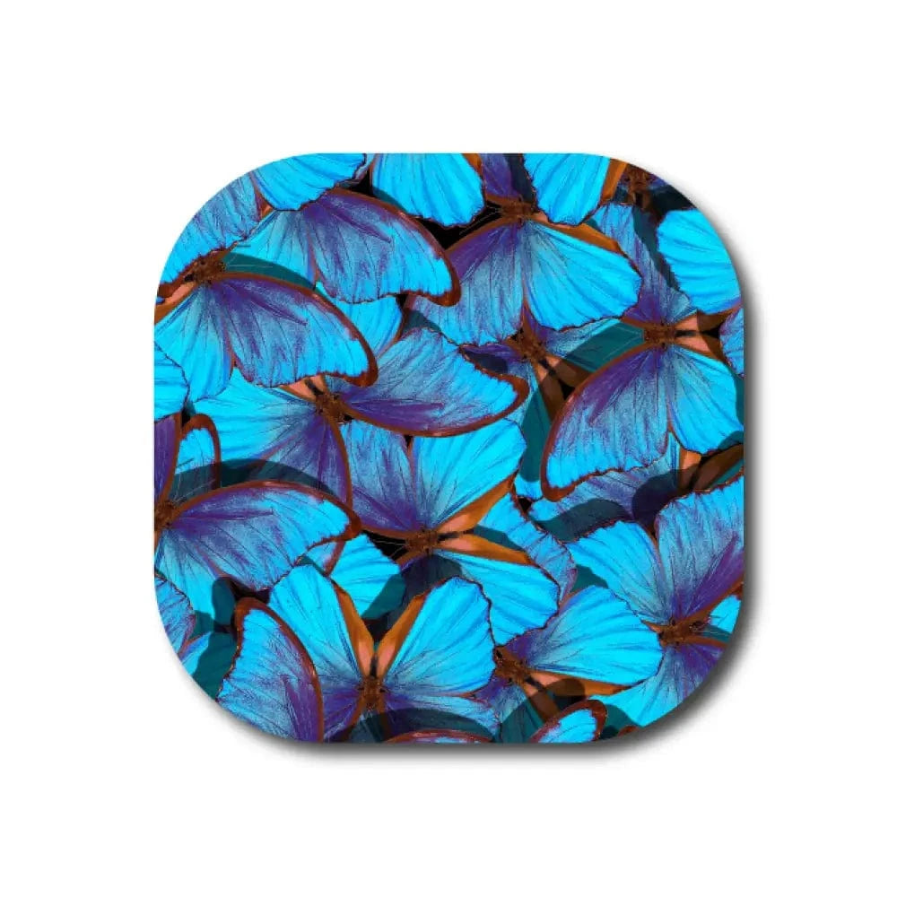 Skyblue Butterflies - Dexcom G7 and Stelo Cover-up Single Patch