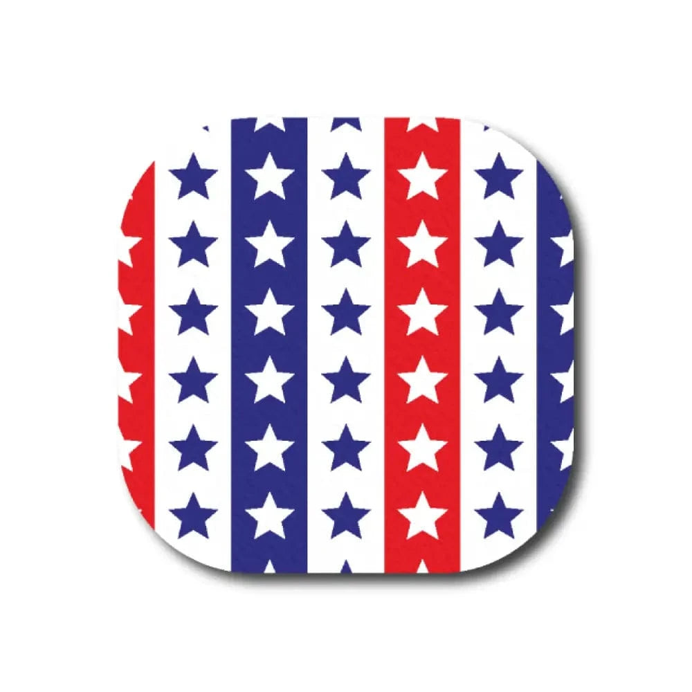 Single Patch / G7 Cover-up Stars and Stripes - Dexcom G7 and Stelo Cover-up