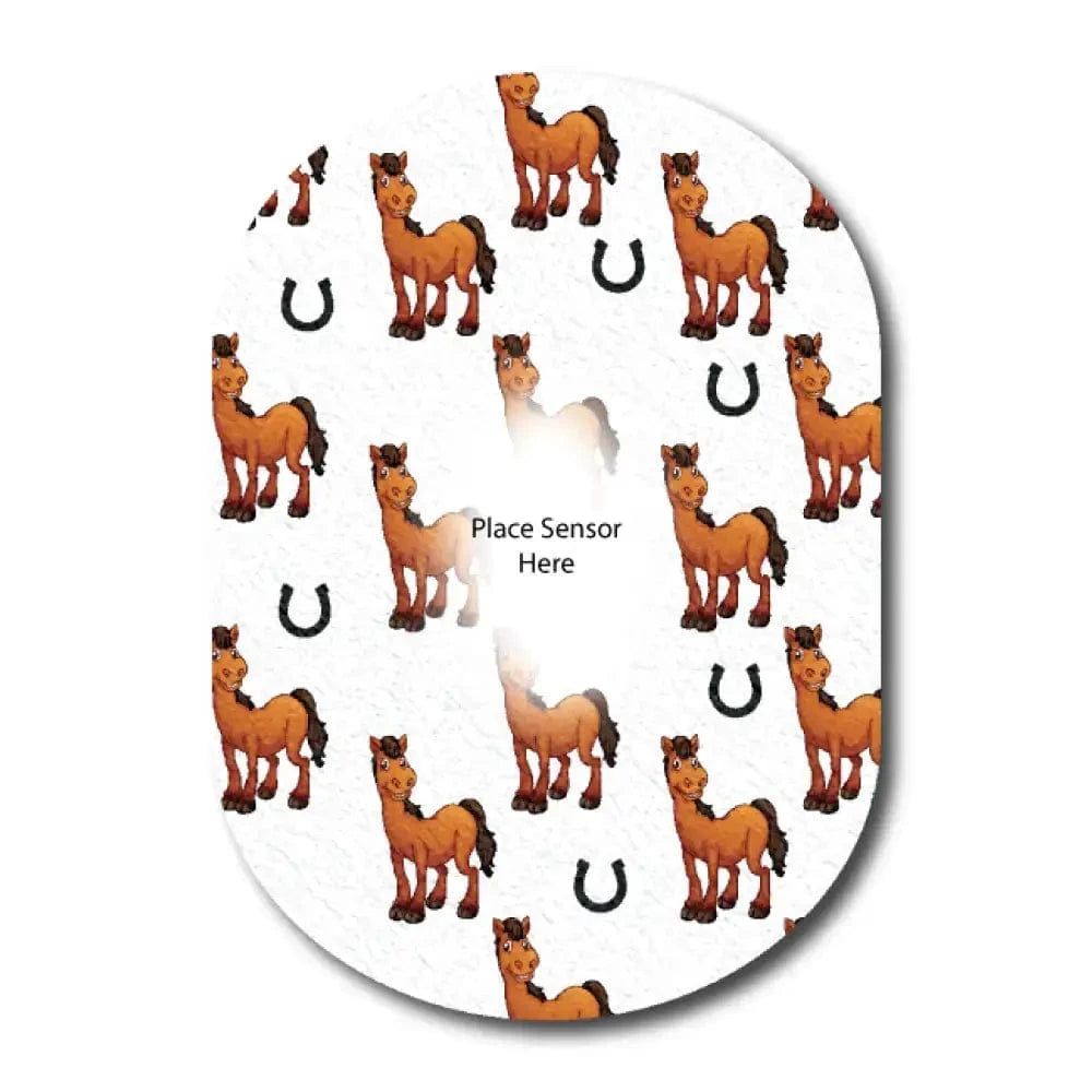 Single Patch / G6 Stormy the Horse Underlay Patch for Sensitive Skin - Dexcom G6