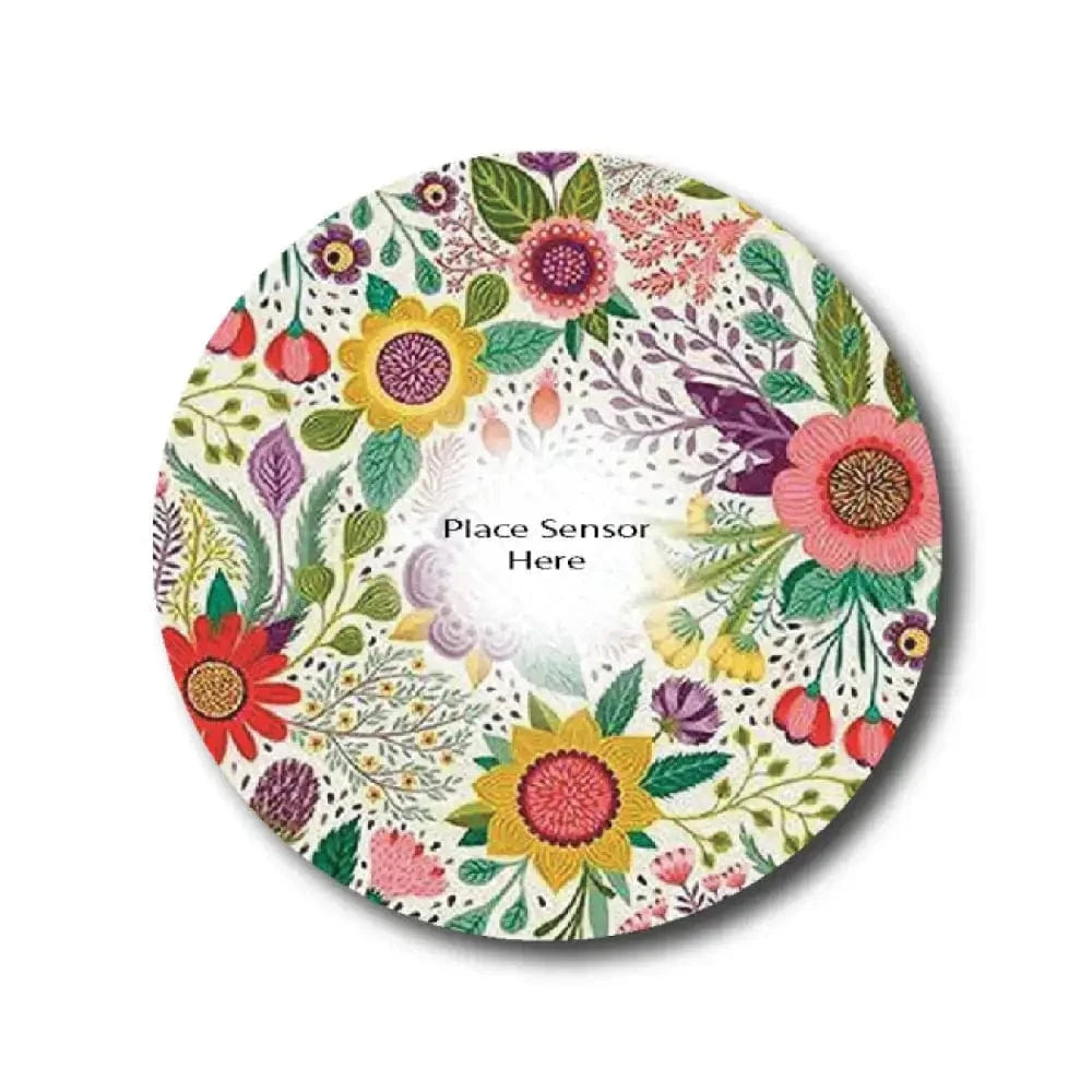 Single Patch / G7 Summer Blossom Underlay Patch for Sensitive Skin - Dexcom G7 and Stelo