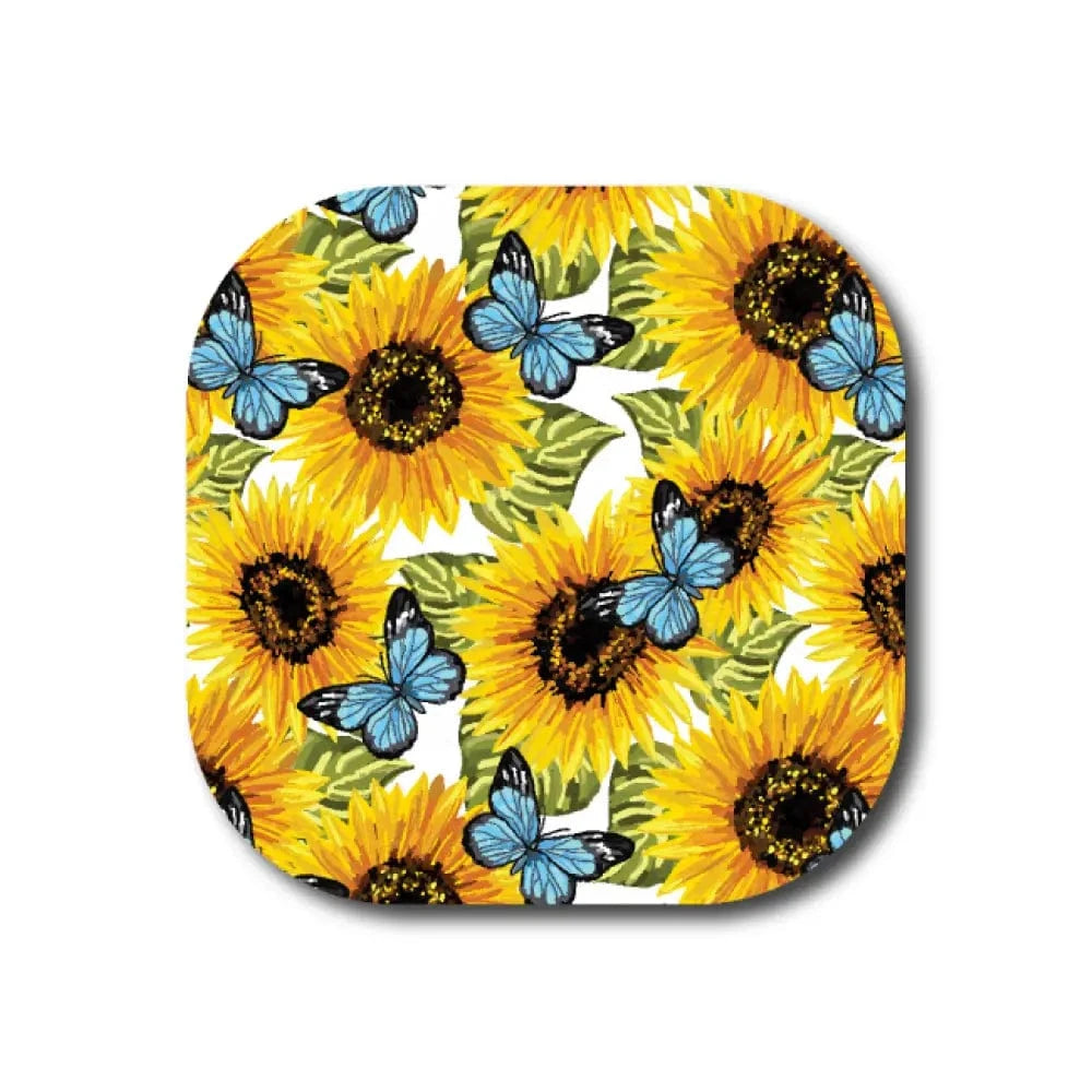 Single Patch / G7 Cover-up Sunflower and Butterfly - Dexcom G7 and Stelo Cover-up
