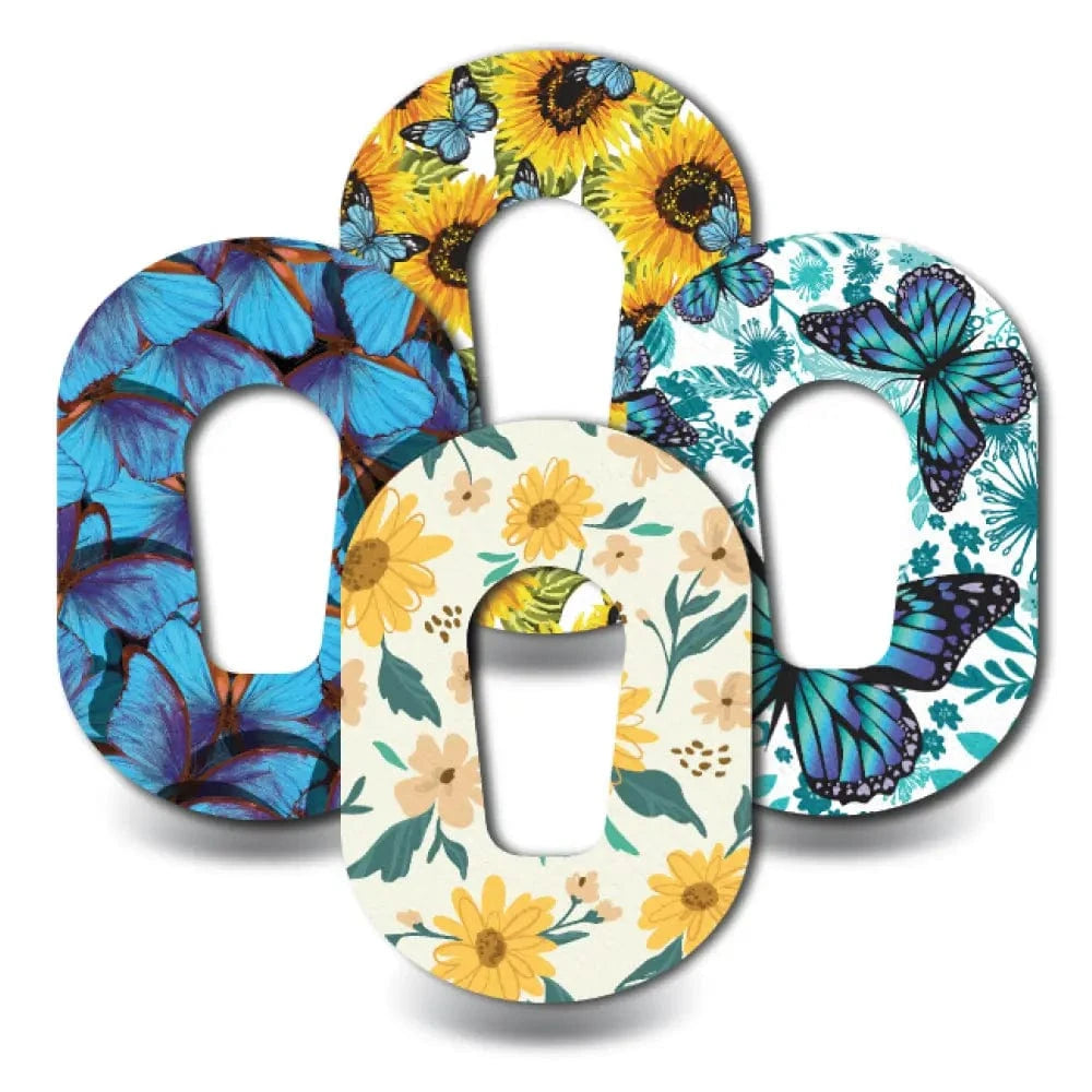 4-Pack (Set of 4 Patches) / G6 Sunflower and Butterfly Variety Pack - Dexcom G6