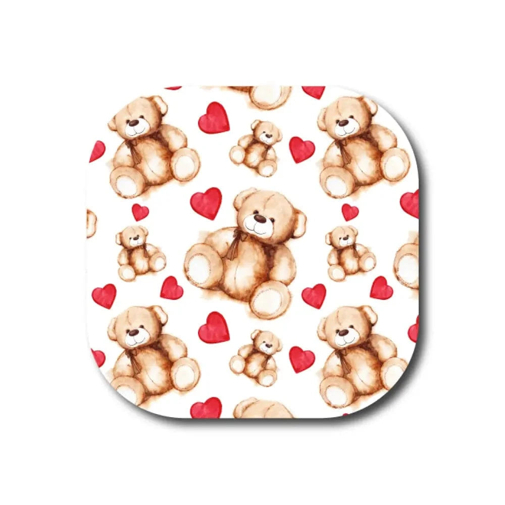 Single Patch / G7 Cover-up Teddy Bear Love - Dexcom G7 and Stelo Cover-up