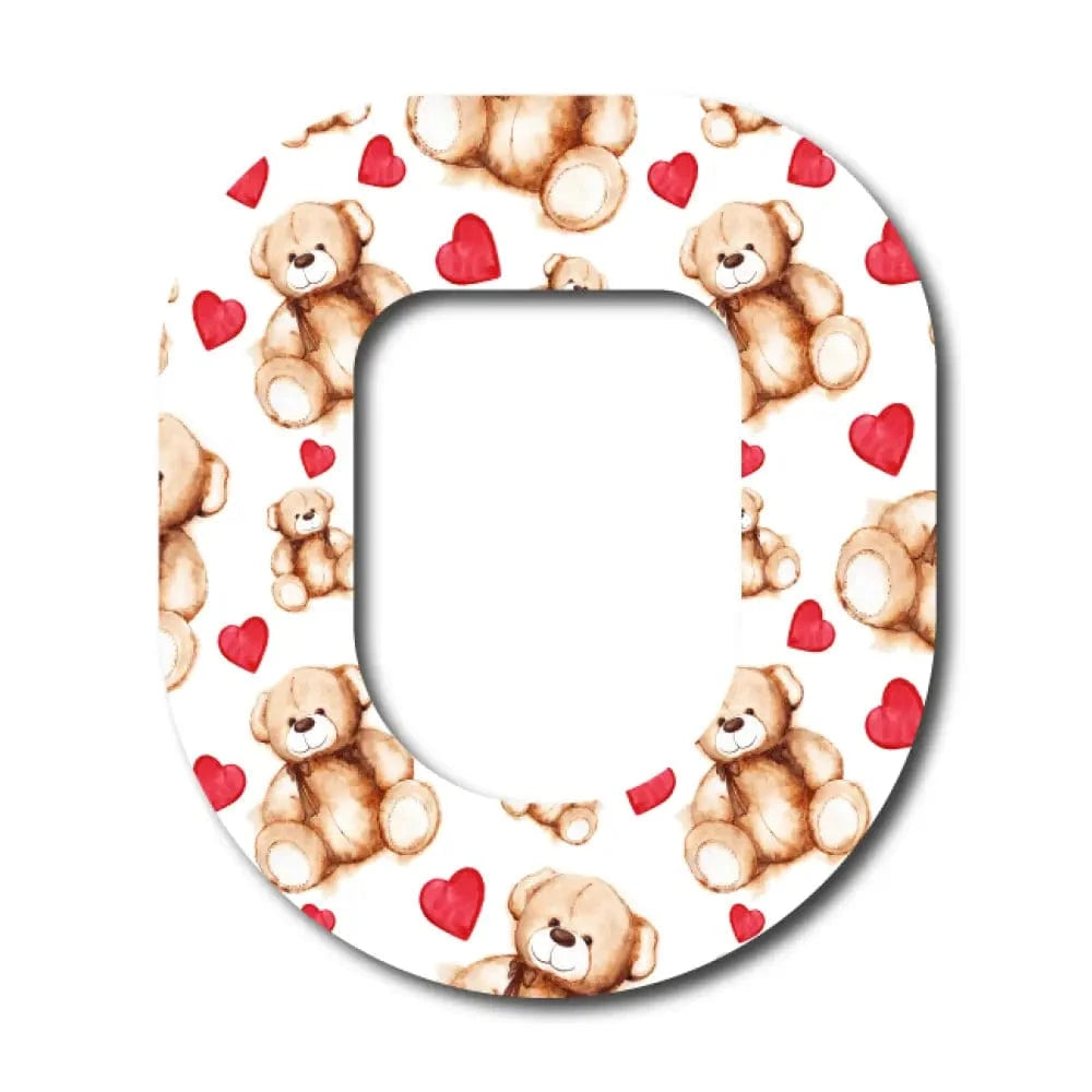 Single Patch / Omnipod Teddy Bear Love - Omnipod