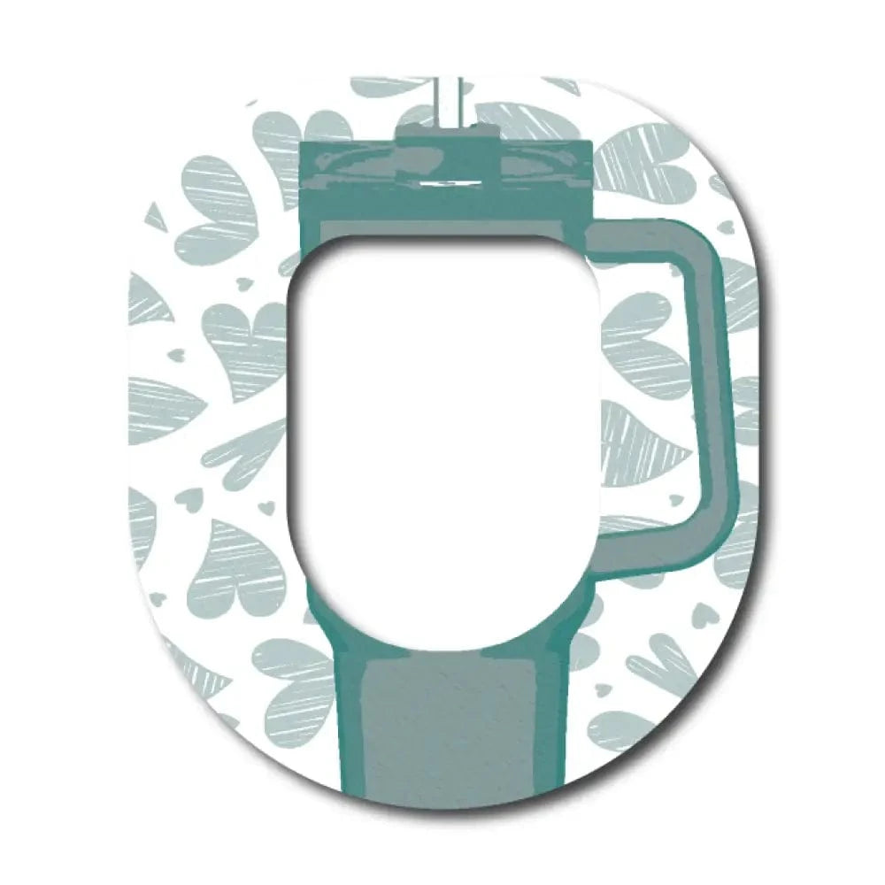 Single Patch / Omnipod Tumbler in Mint - Omnipod