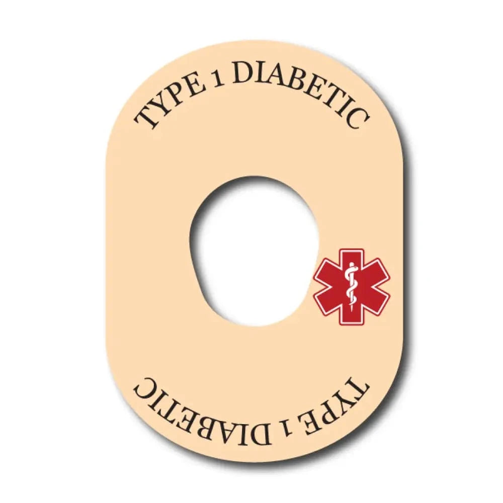 Single Patch / G7 Type 1 Diabetes Awareness in Beige - Dexcom G7 and Stelo