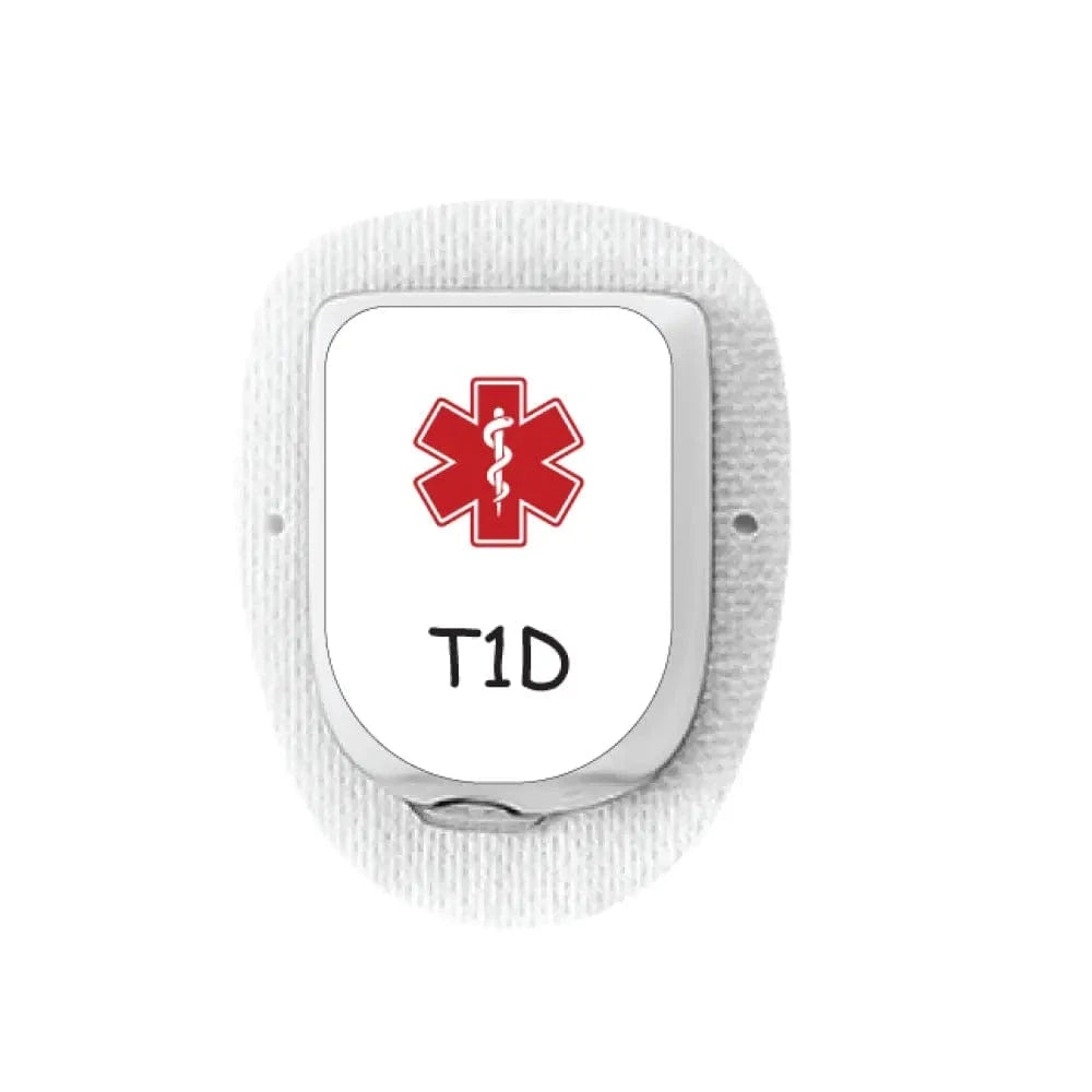 Single Topper / Omnipod Topper Type 1 Diabetes Topper in White - Omnipod Topper