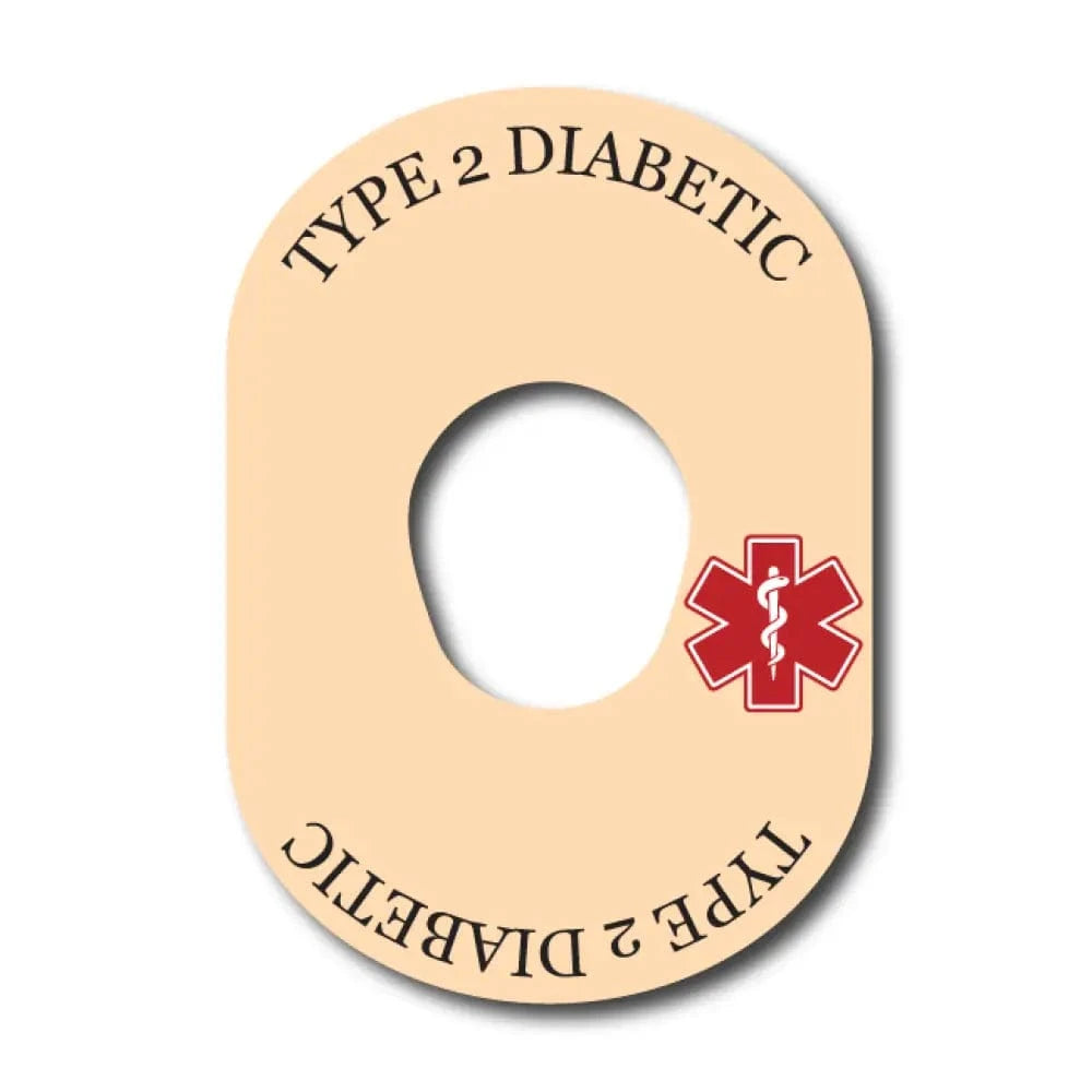 Single Patch / G7 Type 2 Diabetes Awareness in Beige - Dexcom G7 and Stelo