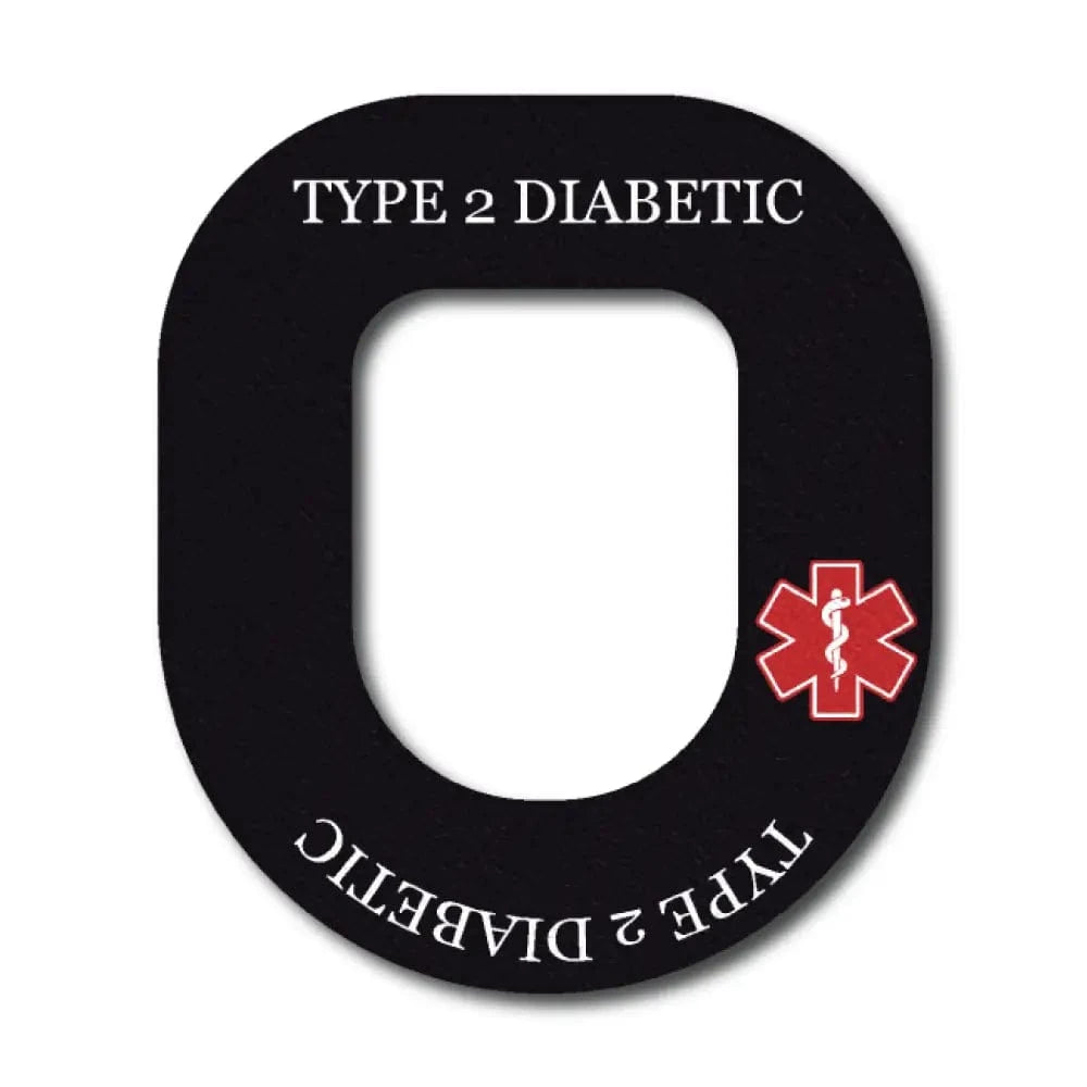 Single Patch / Omnipod Type 2 Diabetes Awareness in Black - Omnipod