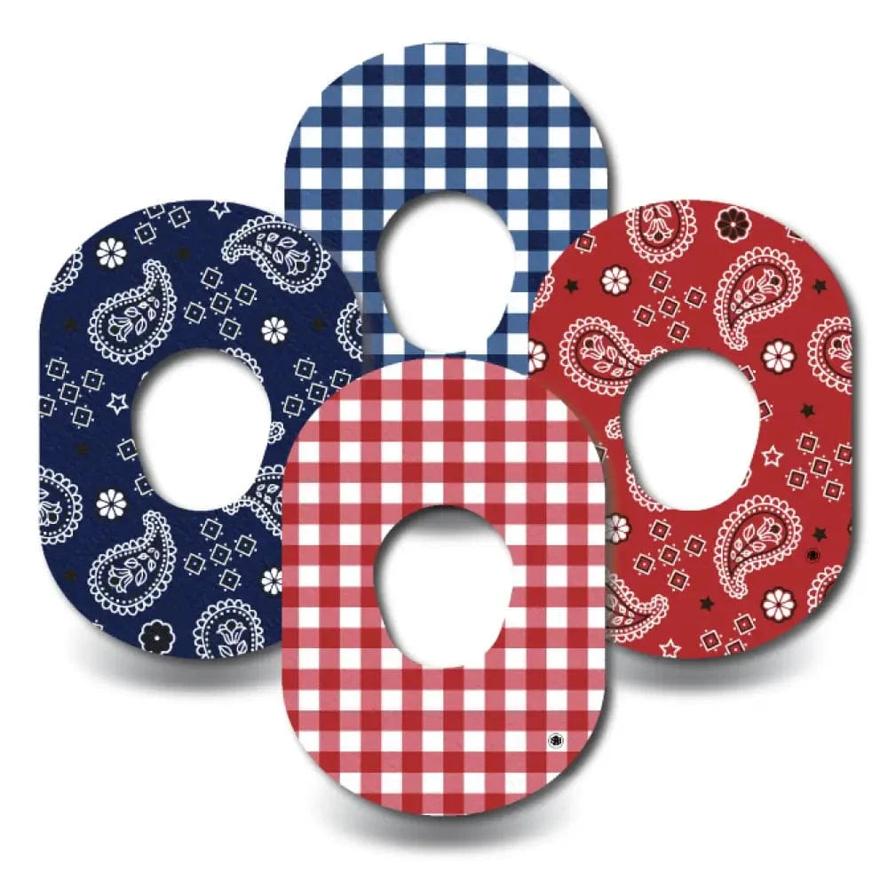 4-Pack (Set of 4 Patches) / G7 Western Pattern Variety Pack - Dexcom G7 and Stelo