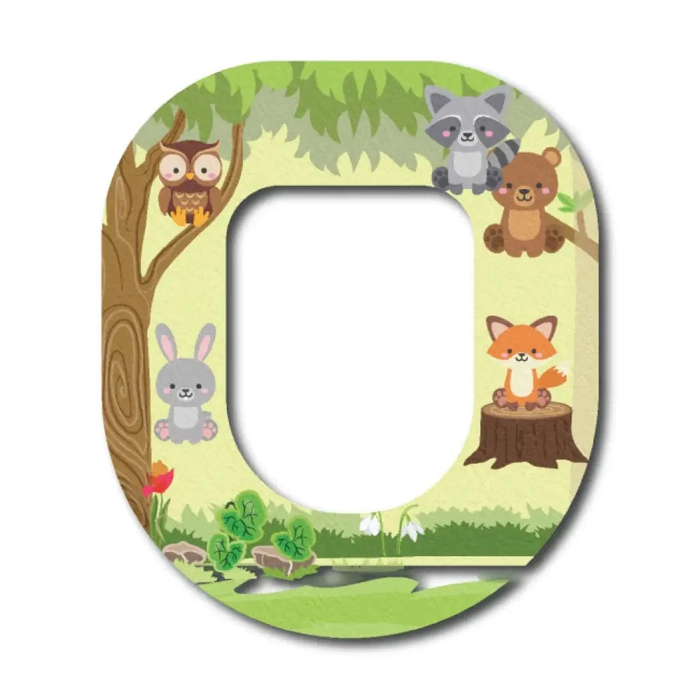 Single Patch / Omnipod Woodland Animals - Omnipod