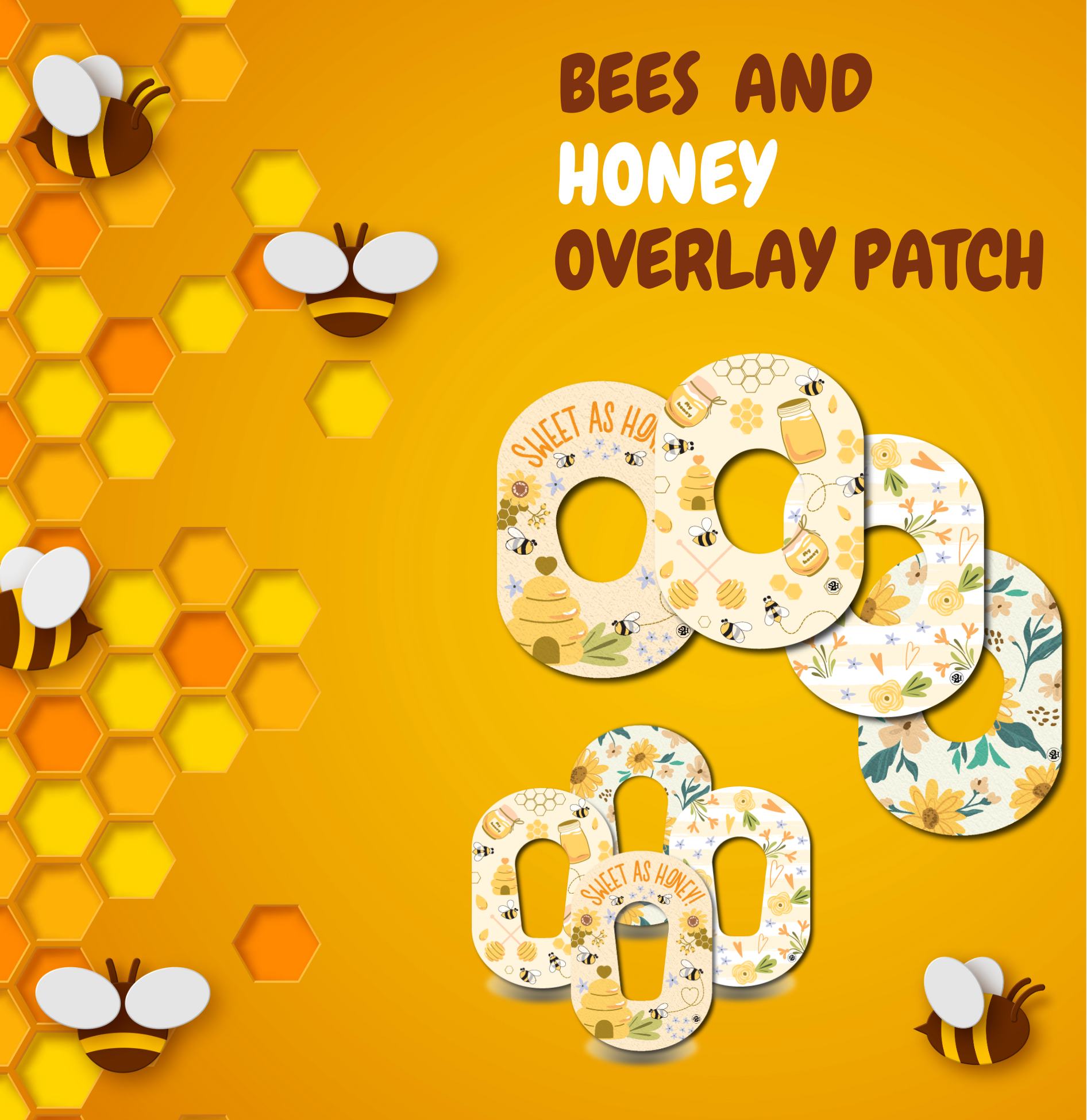 Bees and Honey Overlay Patch