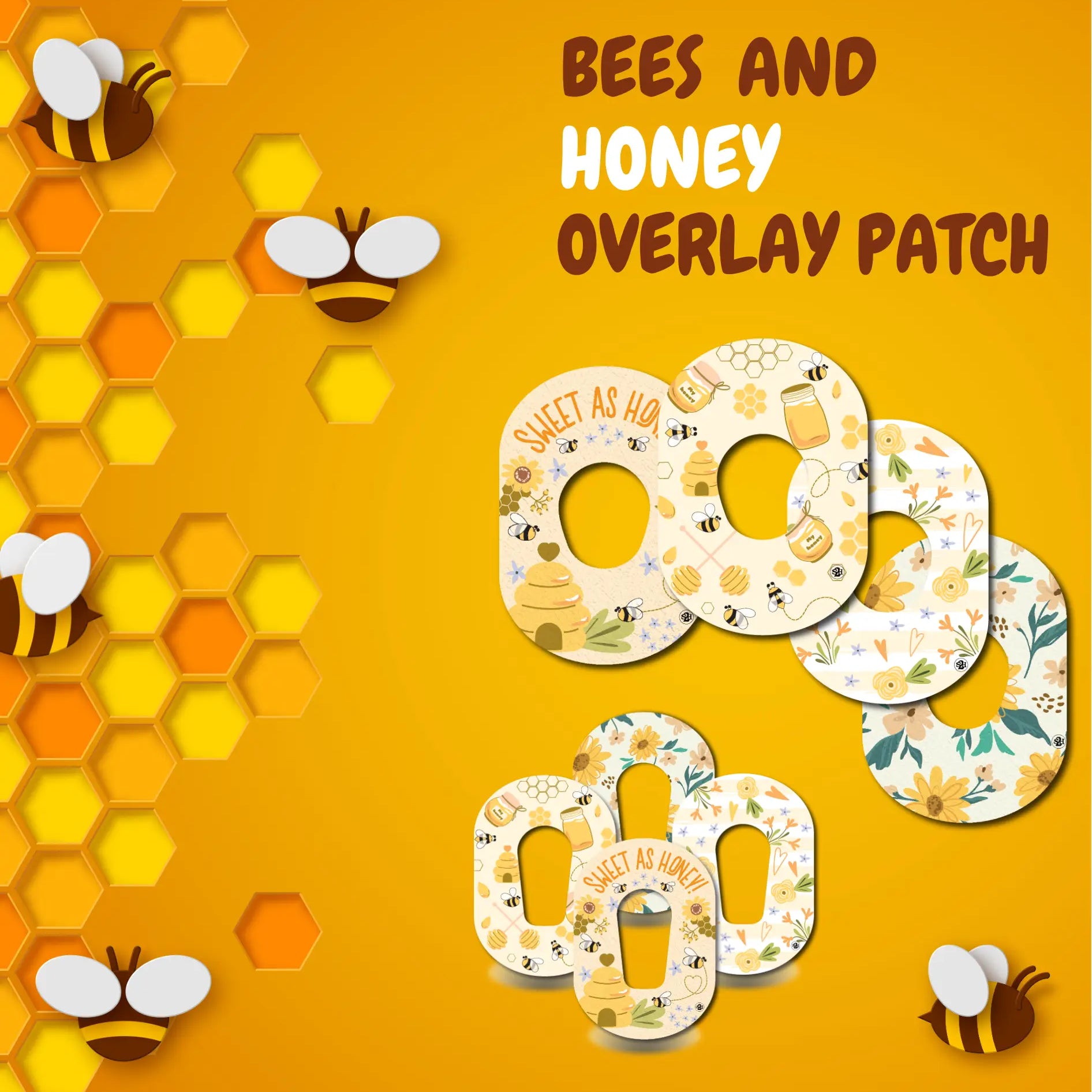 Bees and Honey Overlay Patch