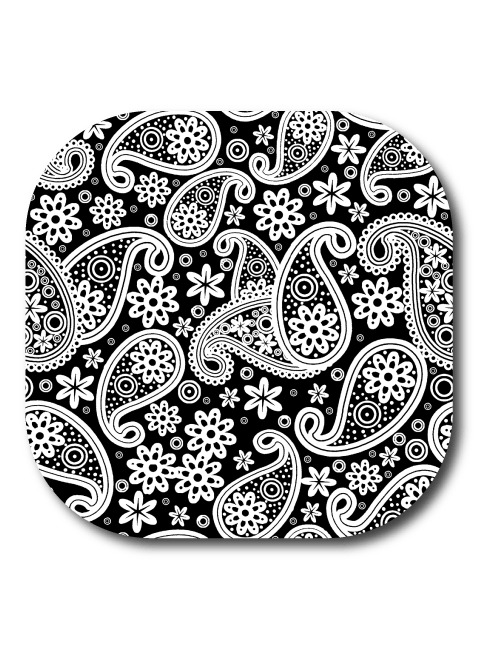 Black Paisley - Dexcom G7 and Stelo Cover-up