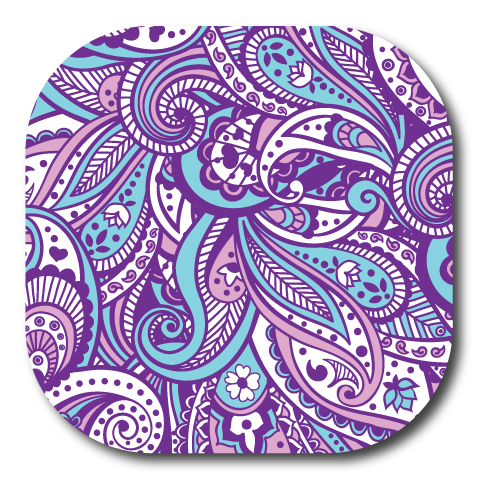 Purple Paisley - Dexcom G7 and Stelo Cover-up