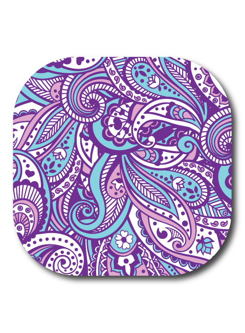 Purple Paisley - Dexcom G7 and Stelo Cover-up