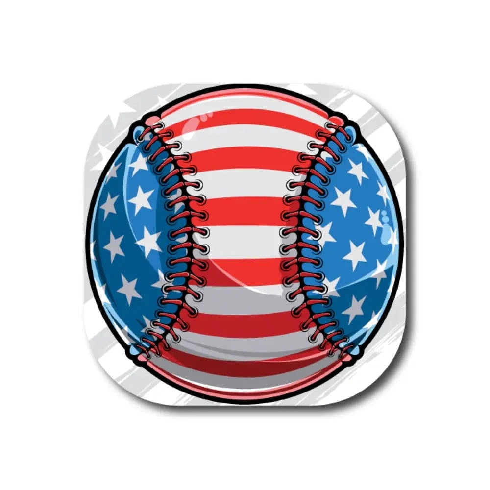 Single Patch / G7 Cover-up American Flag Baseball - Dexcom G7 and Stelo Cover-up