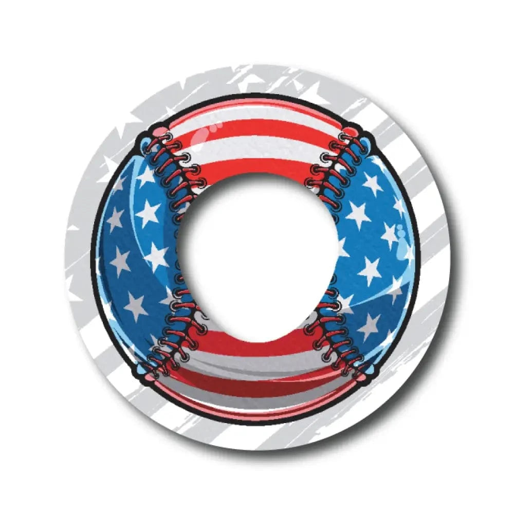 Single Patch / Infusion Set American Flag Baseball - Infusion Set