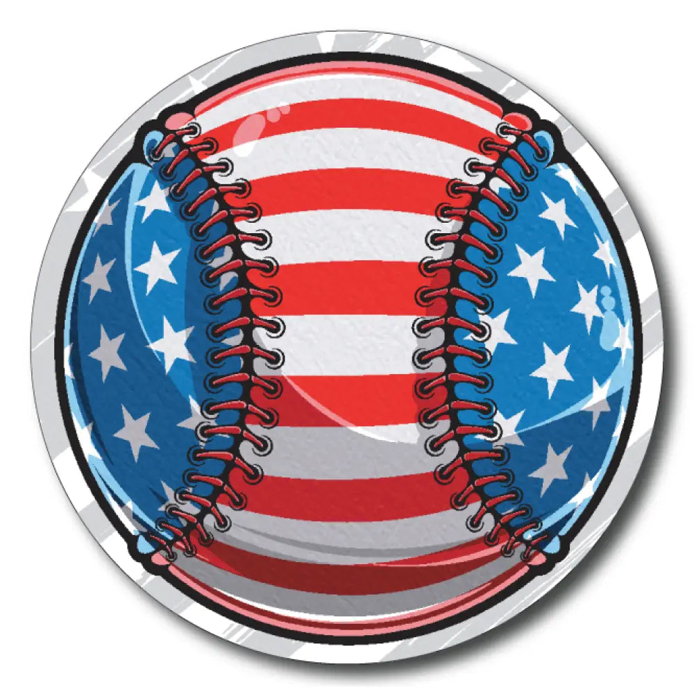 American Flag Baseball - Libre 2 Cover - up Single Patch