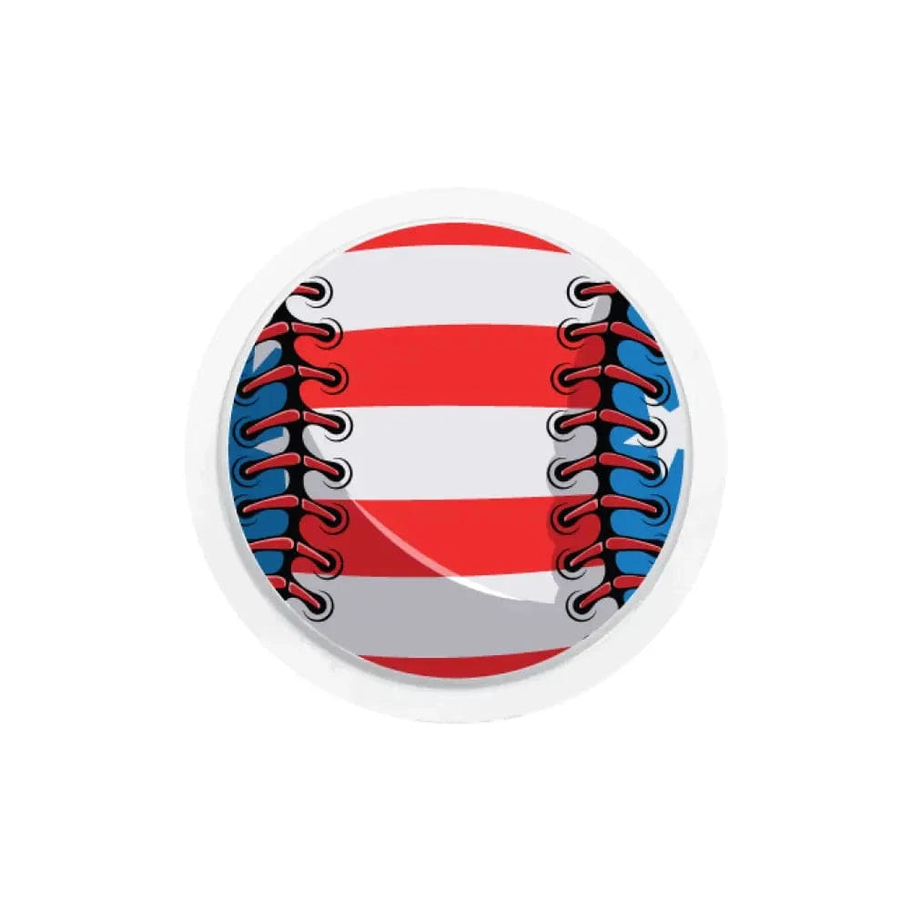Single Topper / Libre 2 Topper American Flag Baseball - Libre 2 Topper