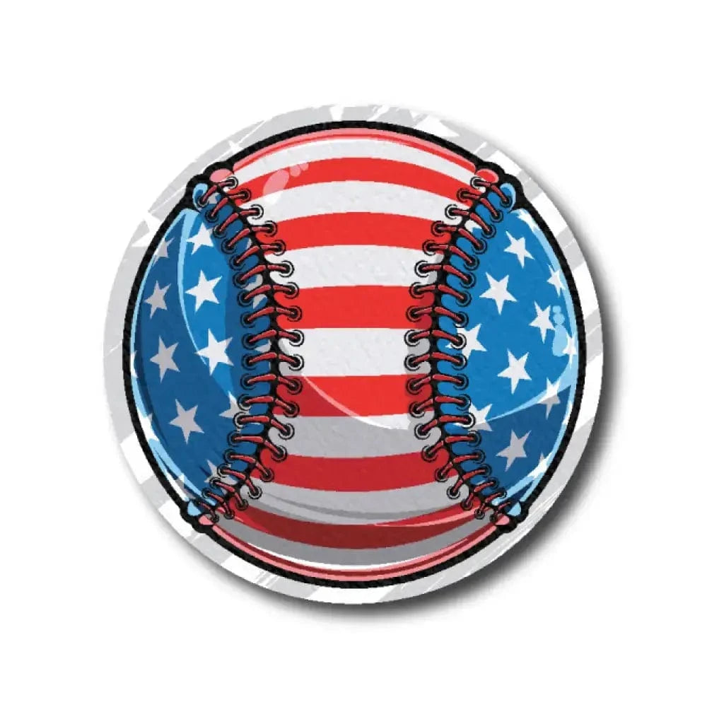 Single Patch / Libre 3 American Flag Baseball - Libre 3