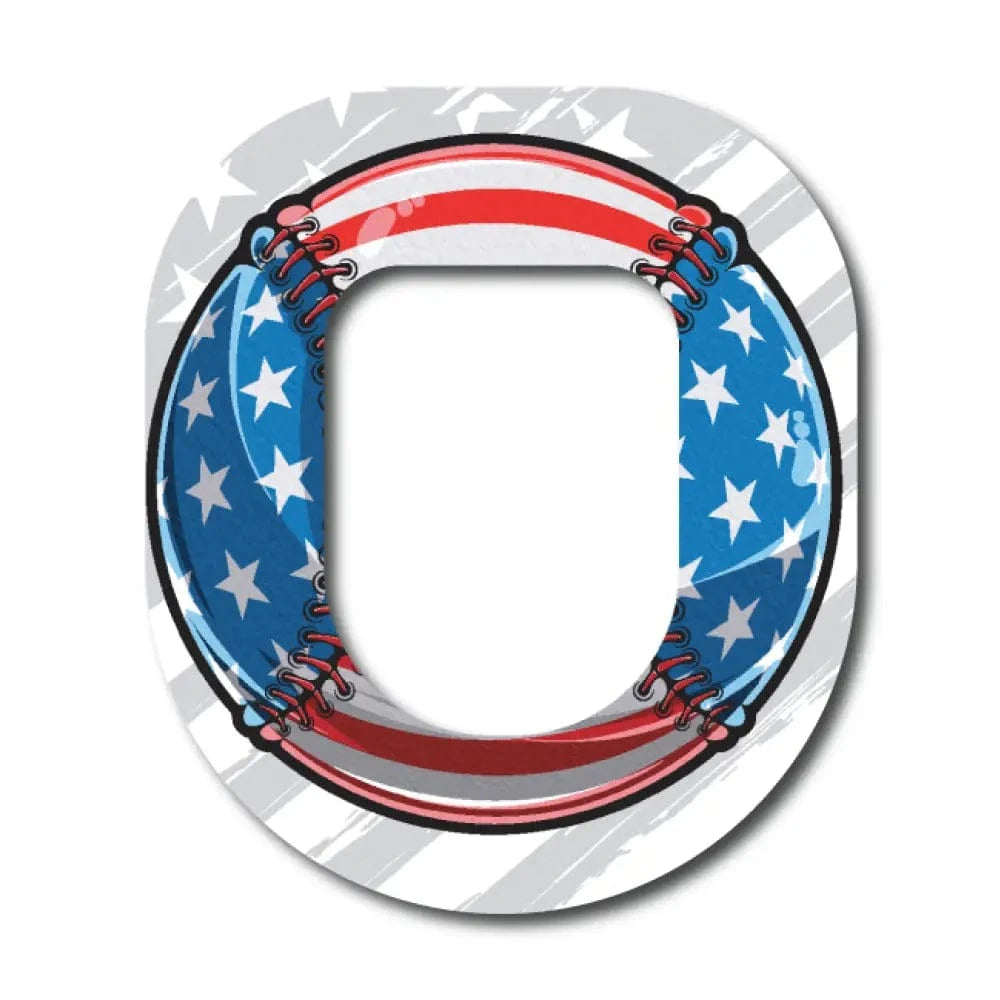 Single Patch / Omnipod American Flag Baseball - Omnipod