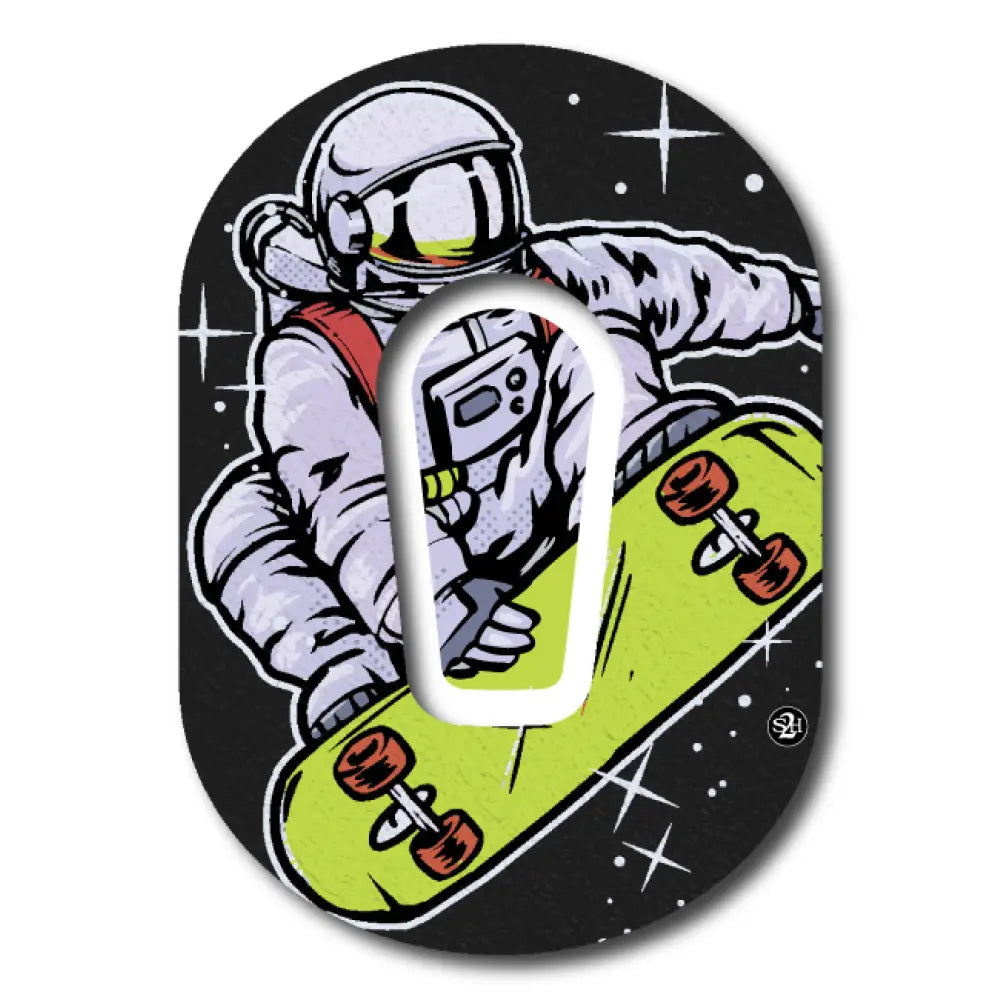 Astronaut Skateboarder - Dexcom G6 Single Patch