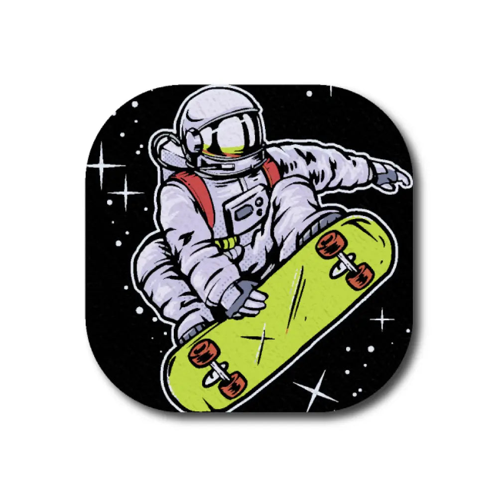 Astronaut Skateboarder - Dexcom G7 and Stelo Cover-up Single Patch