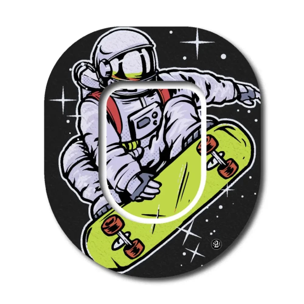 Single Patch / Omnipod Astronaut Skateboarder - Omnipod