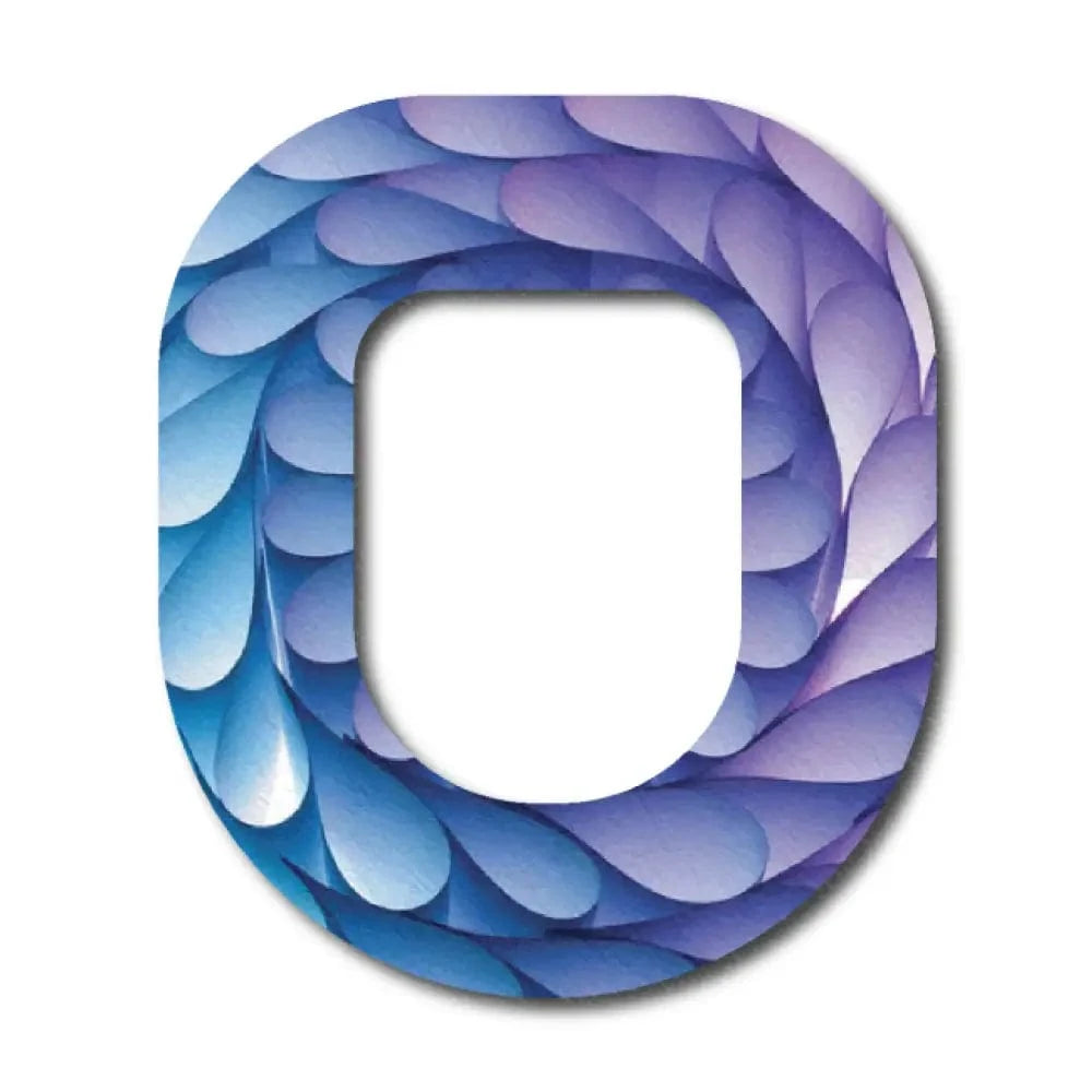 Single Patch / Omnipod Beautiful Rain Droplets - Omnipod