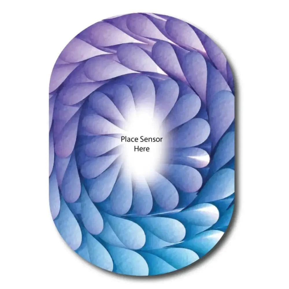 Single Patch / G6 Beautiful Rain Drops Underlay Patch for Sensitive Skin - Dexcom G6