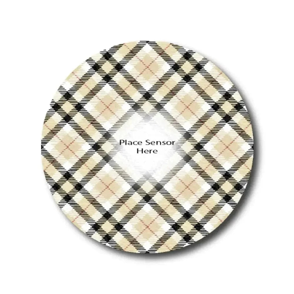 Single Patch / Libre 3 Black and Tan Underlay Patch for Sensitive Skin - Libre 3