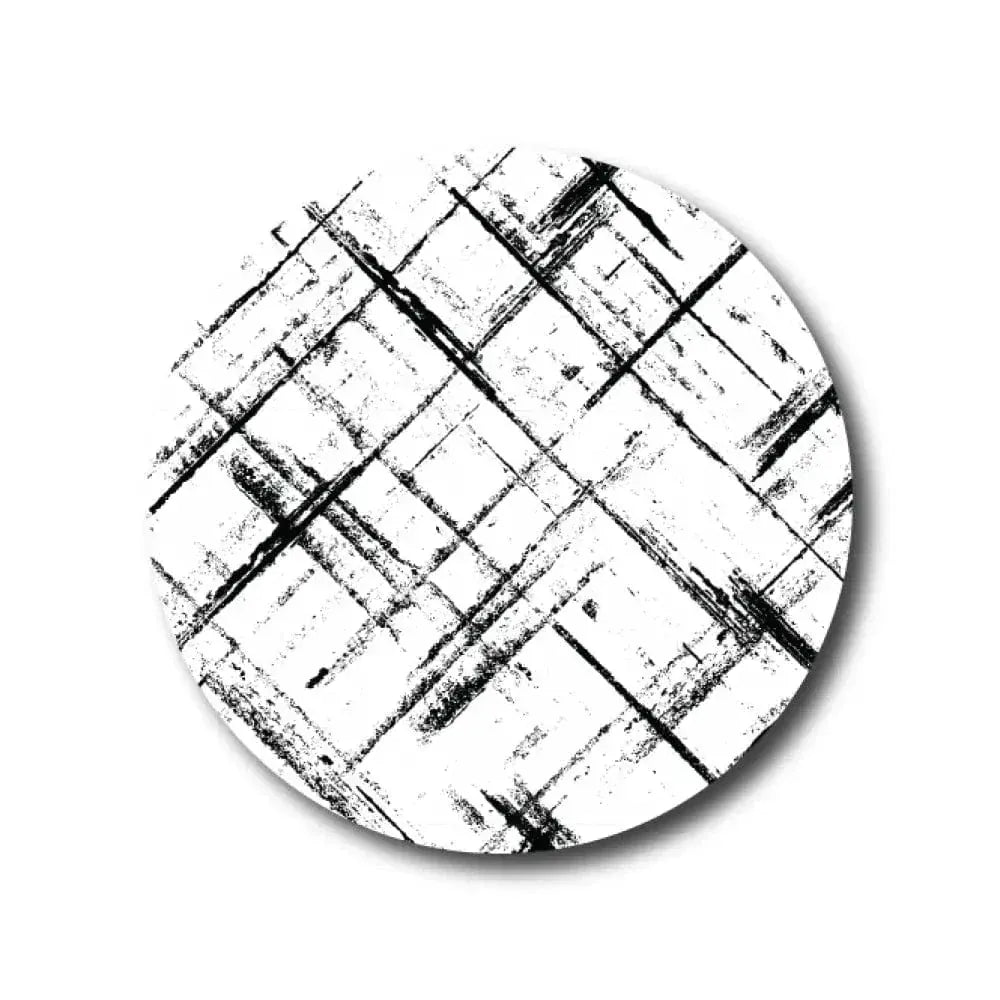 Single Patch / Medtronic-Instanct Black and White Plaid Pattern - Medtronic Instanct