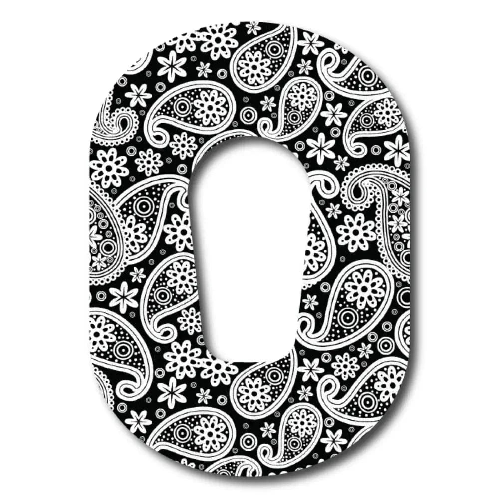 Single Patch / G6 Black Paisley - Dexcom G6