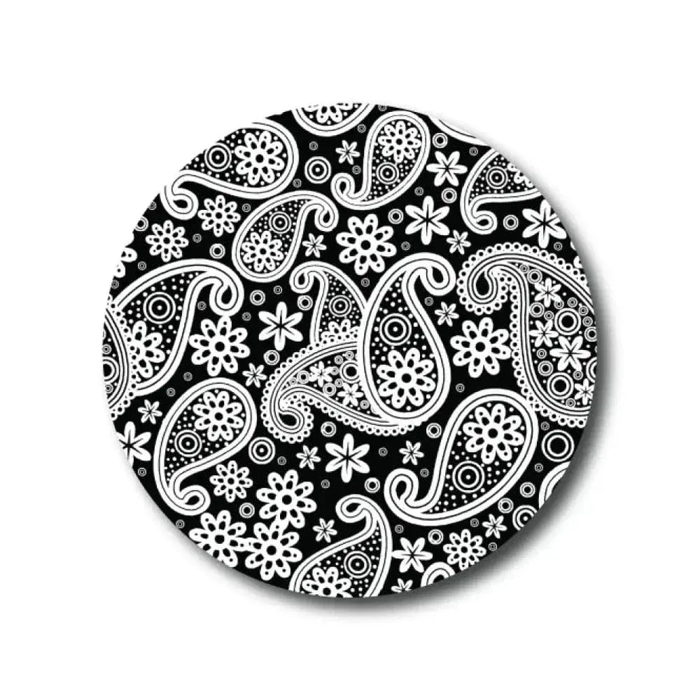 Single Patch / Medtronic-Instanct Black Paisley - Medtronic Instanct