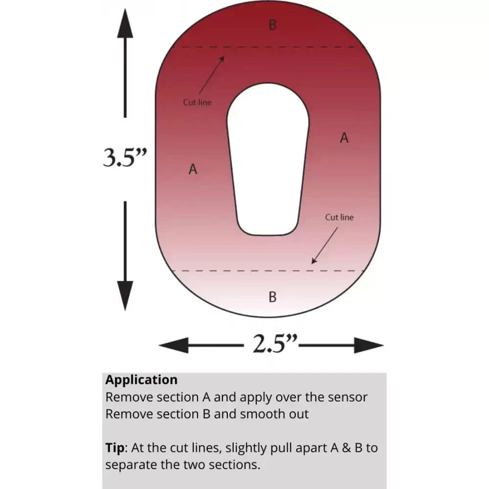 Single Patch / G6 Black Underlay Patch for Sensitive Skin - Dexcom G6