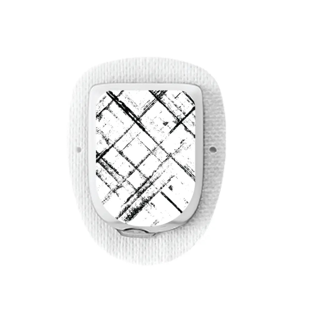 Black and White Plaid - Omnipod Topper Single