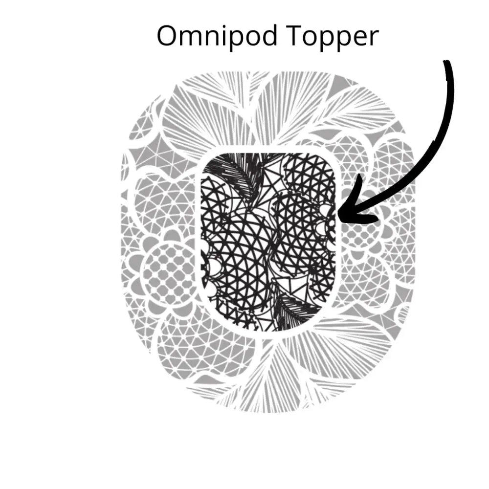 Black and White Plaid - Omnipod Topper Single