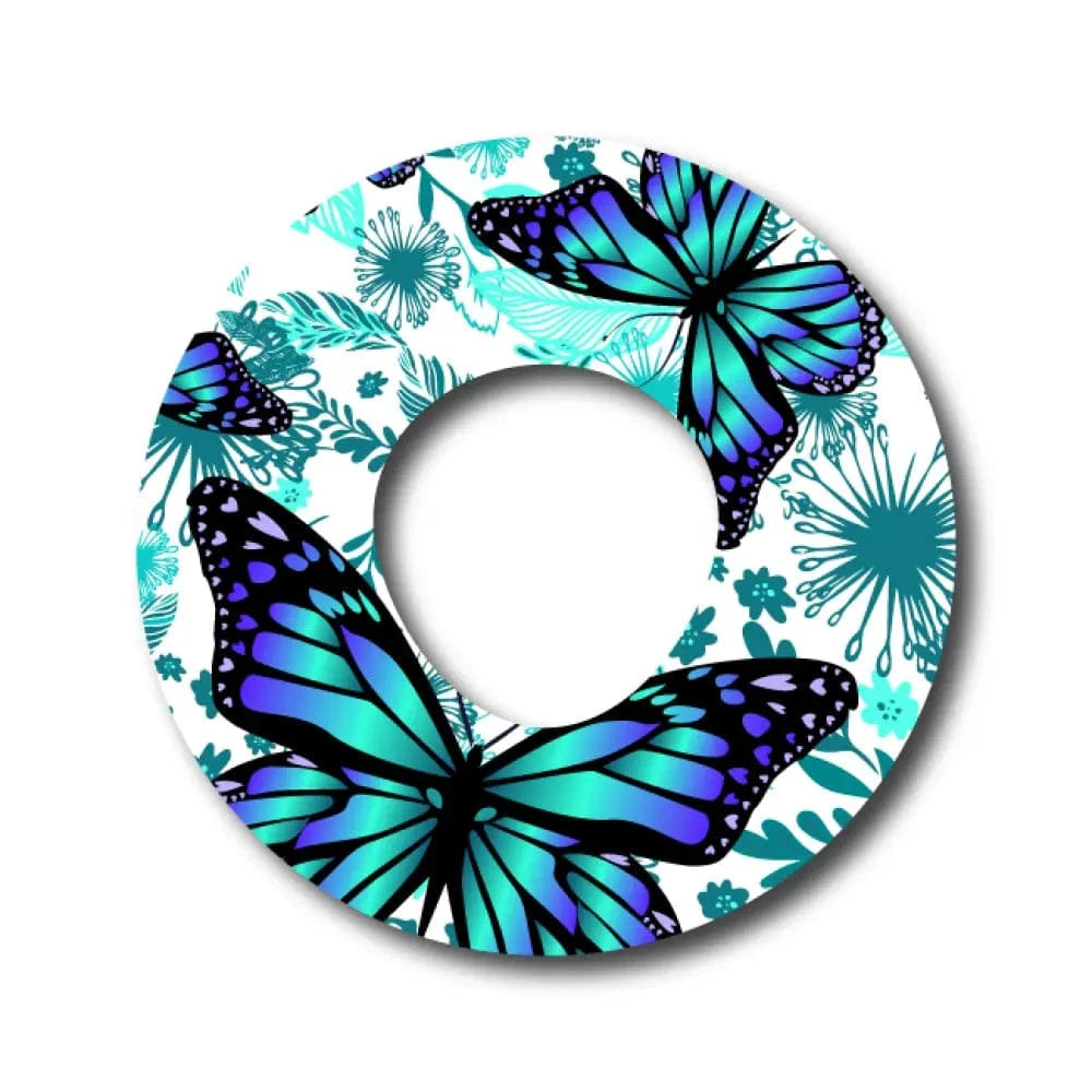 Single Patch / Infusion Set Blue Butterfly - Infusion Set
