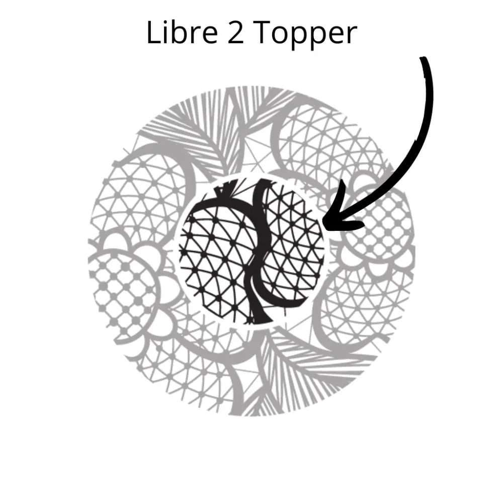 Blue Butterfly Topper - Libre 2 Single