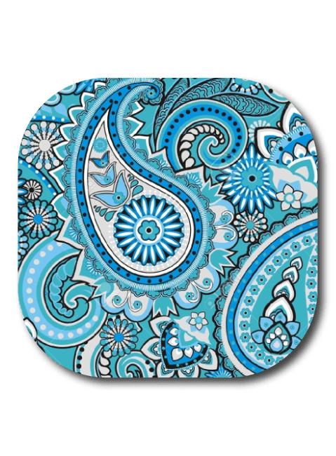 Single Patch / G7 Cover-up Blue Paisley - Dexcom G7 and Stelo Cover-up