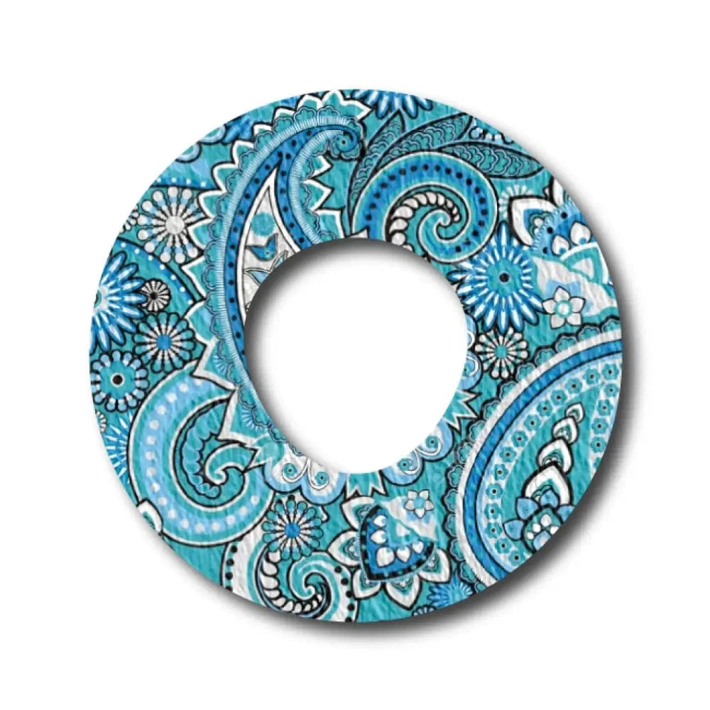 Single Patch / Infusion Set Blue Paisley - Infusion Set