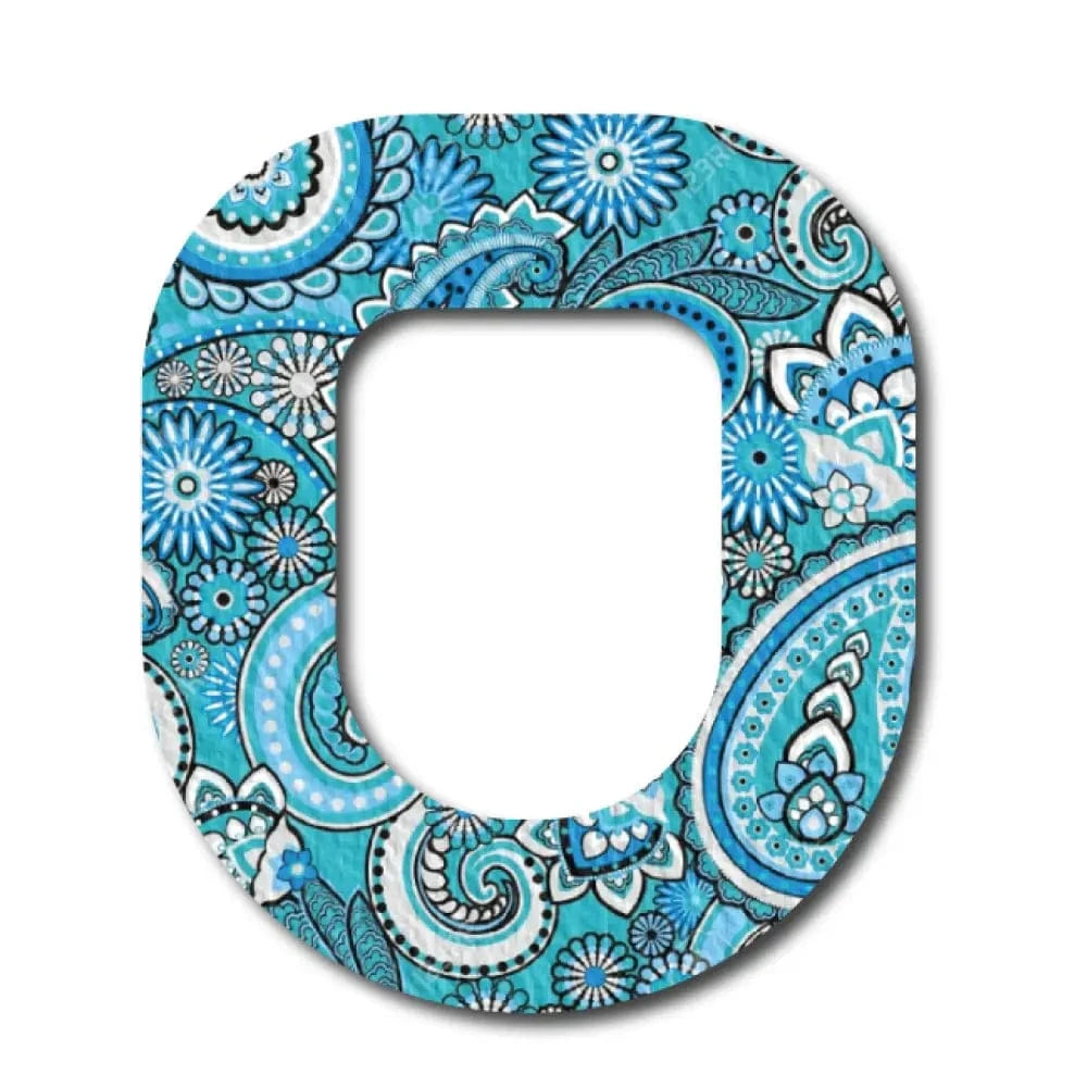 Single Patch / Omnipod Blue Paisley - Omnipod