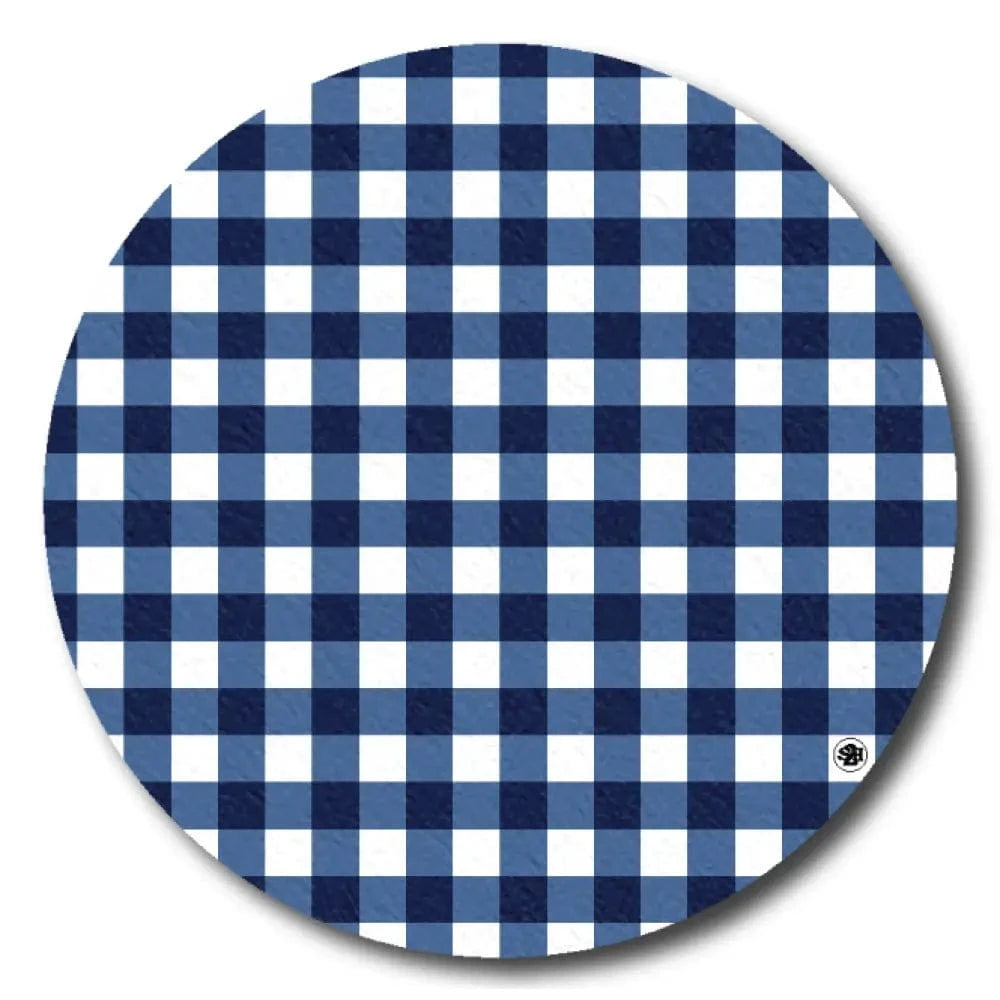 Single Patch / Libre 2 Cover-up Blue Plaid Pattern - Libre 2 and Lingo Cover-up