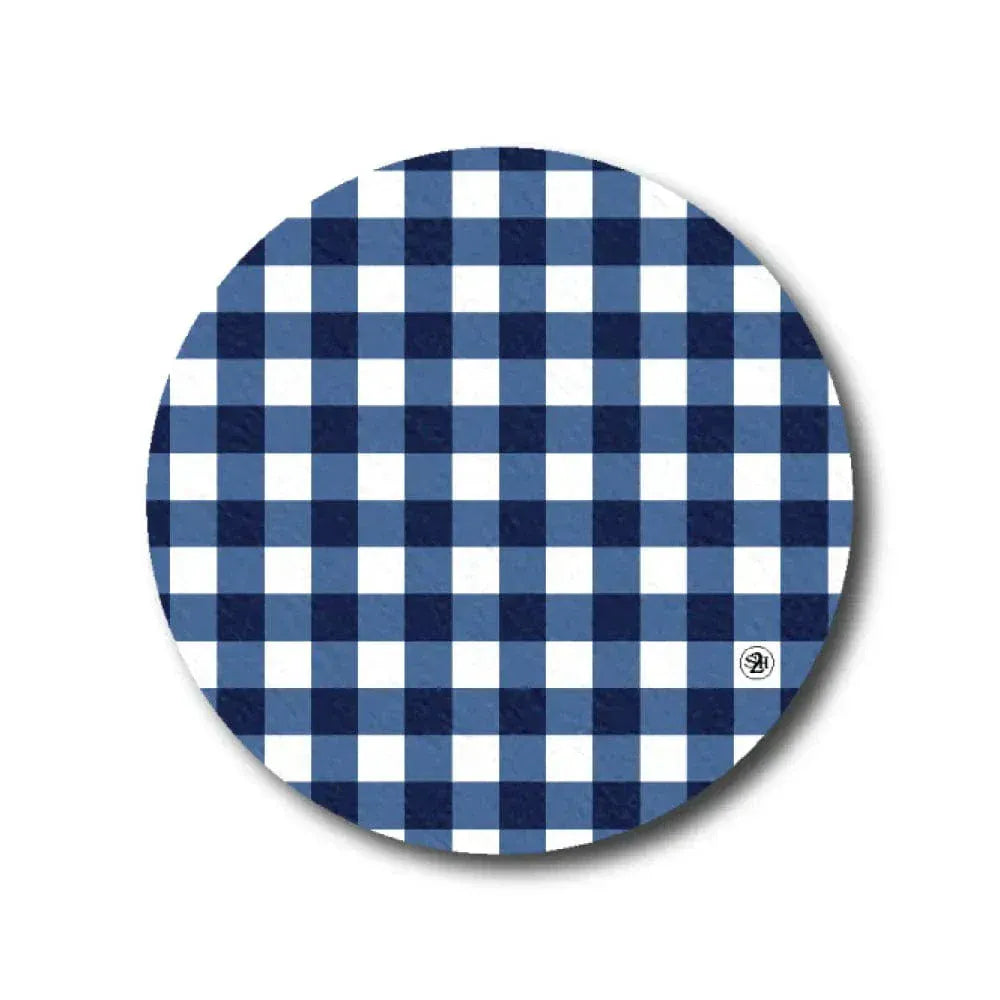 Single Patch / Medtronic-Instanct Blue Plaid Pattern - Medtronic Instanct