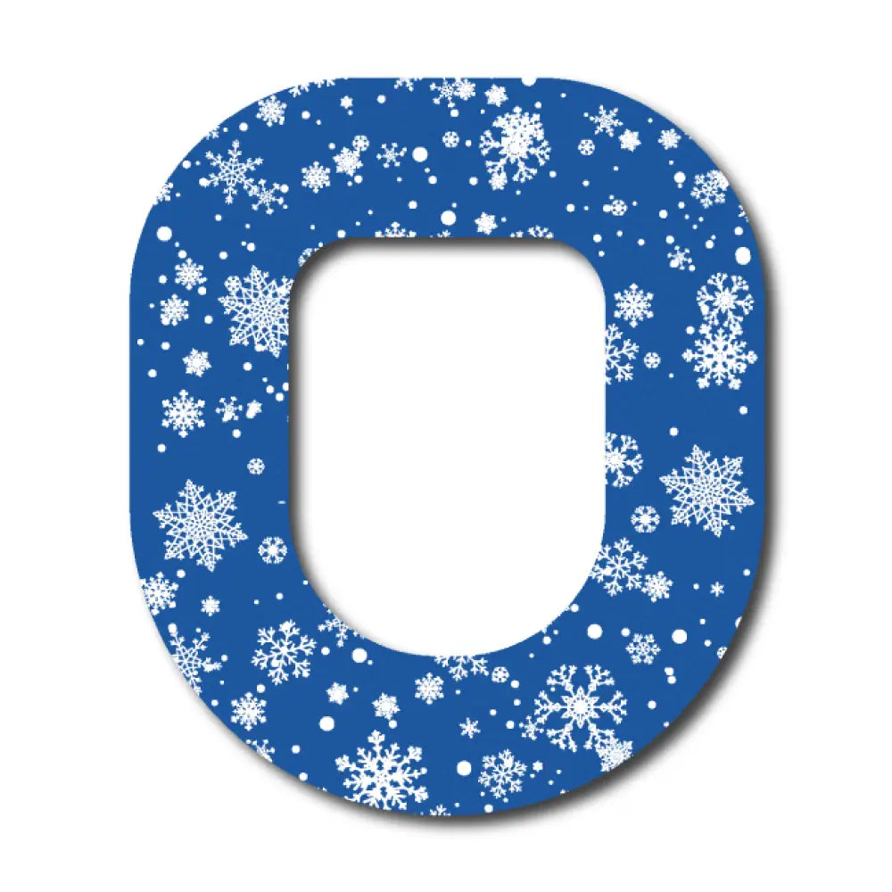 Single Patch / Omnipod Blue Snowflake - Omnipod