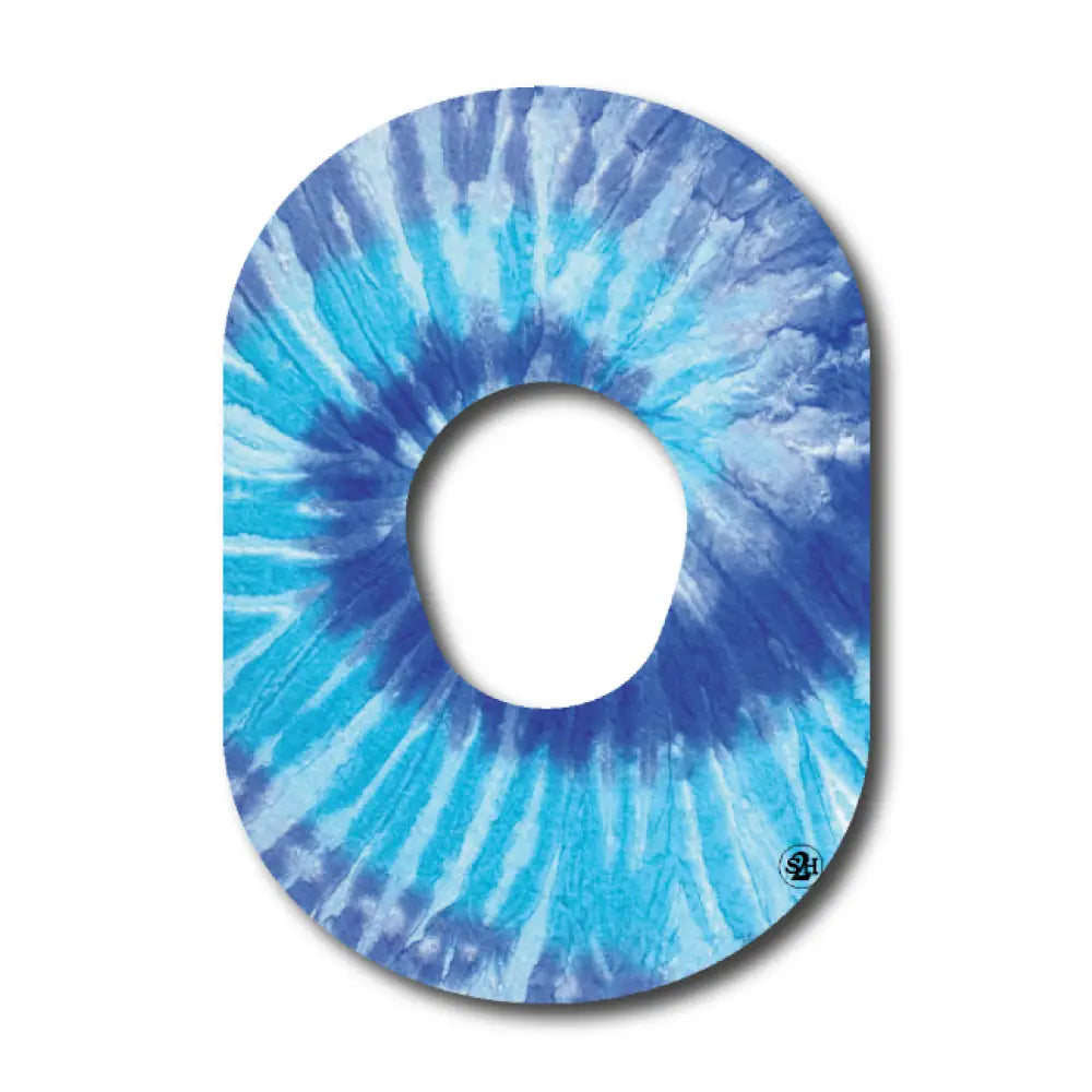 Blue Tie-dye Pattern - Dexcom G7 and Stelo Single Patch