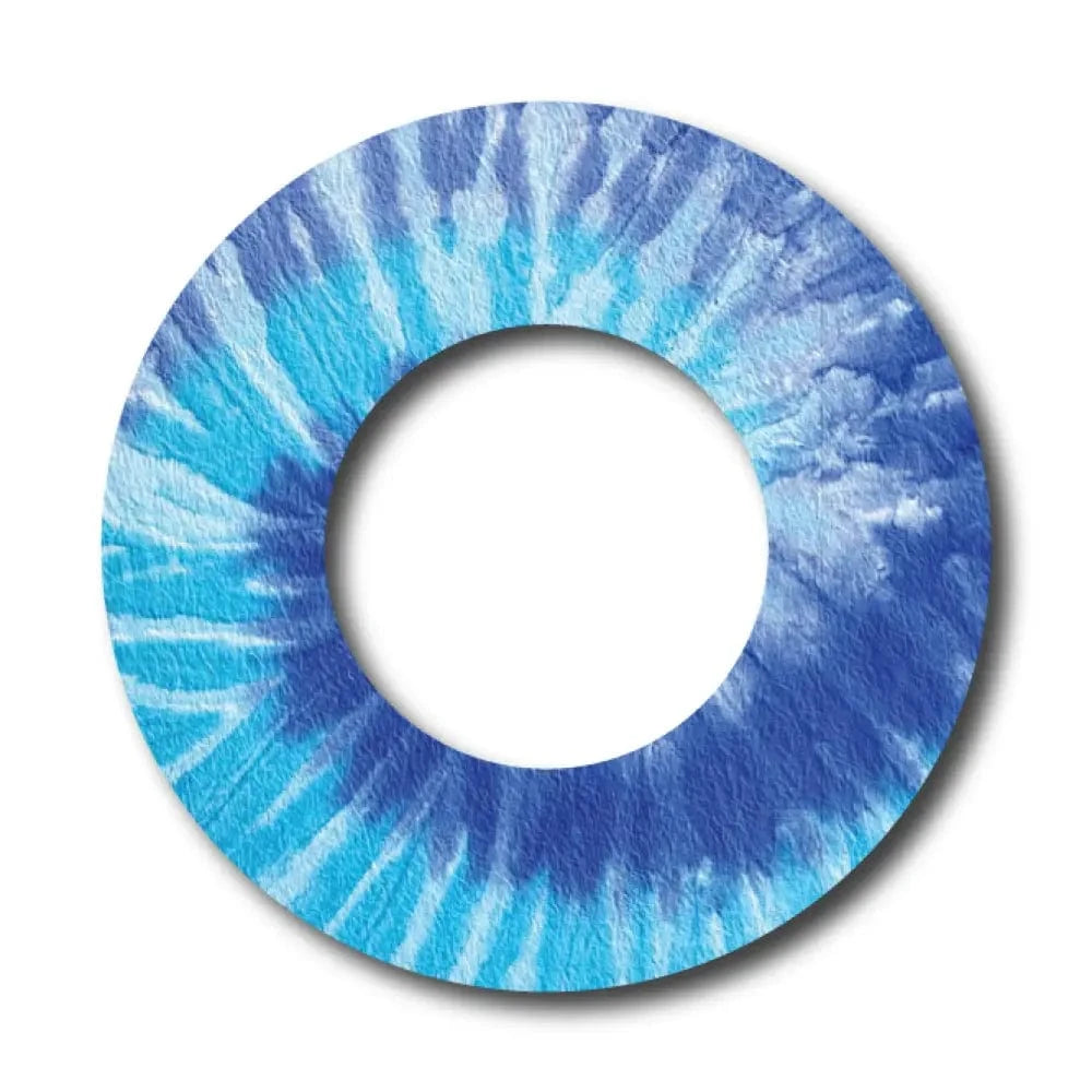 Single Patch / Libre 2 Blue Tie-dye Pattern - Libre 2 and Lingo